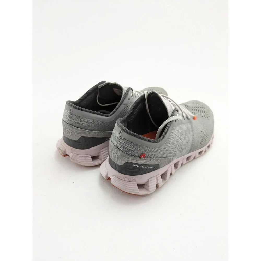 Womens On Cloud X Alloy Gray Lily Pink Road Running Shoes 40.99041 Size 9